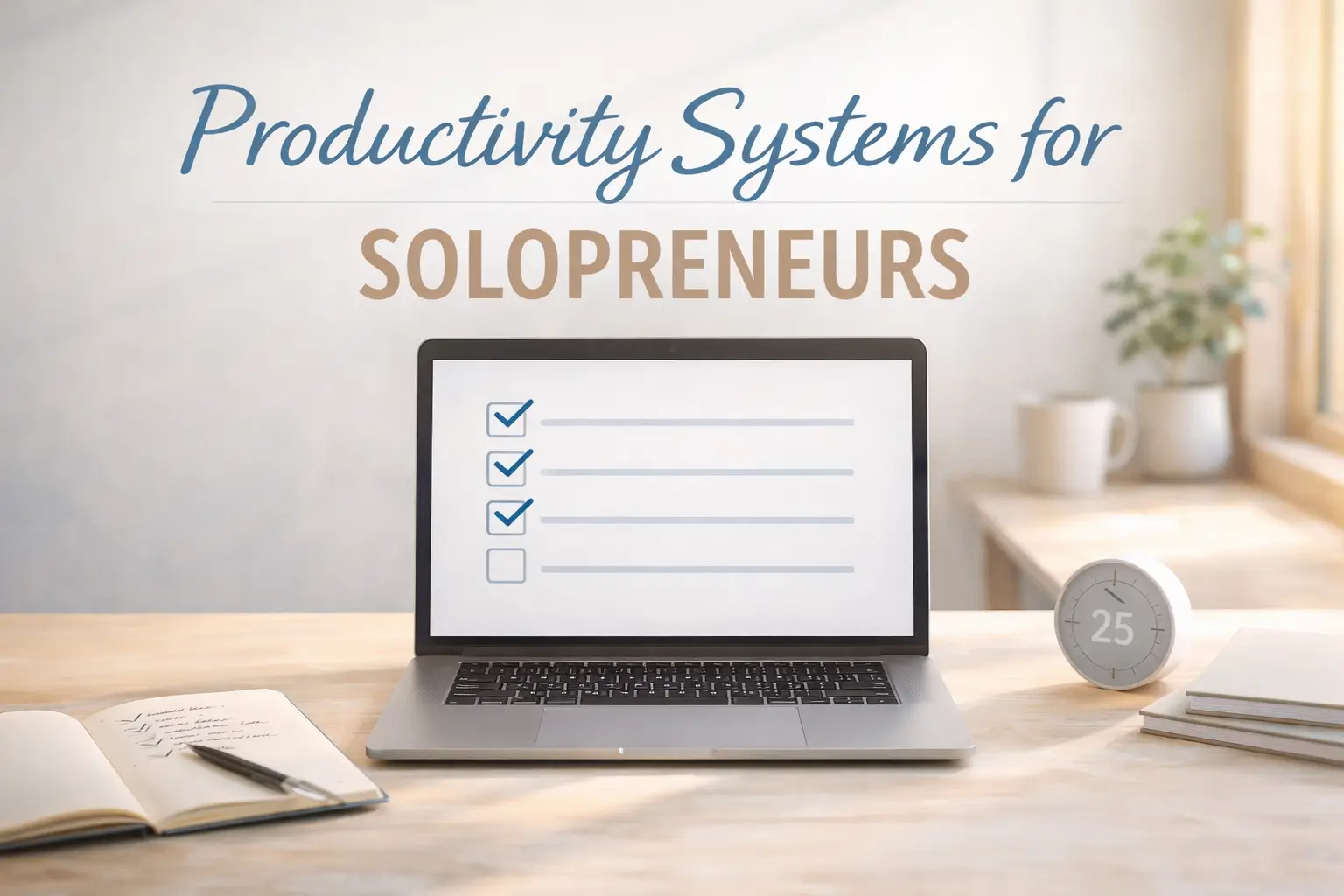Productivity Systems for Solopreneurs
