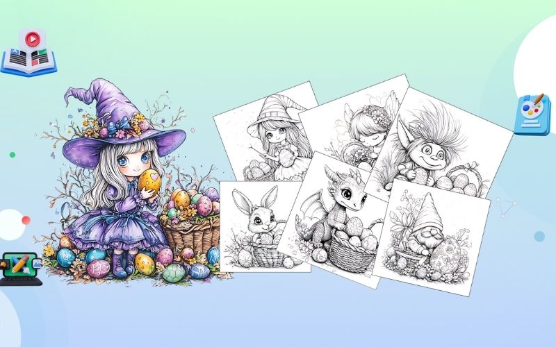 Enchanted Eggs – Coloring Pages PLR