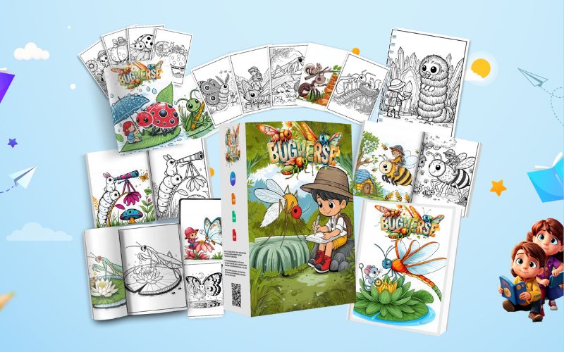 Bugverse – PLR Coloring Pack
