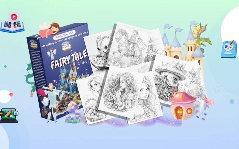 Fairy Tale – PLR Coloring Pack