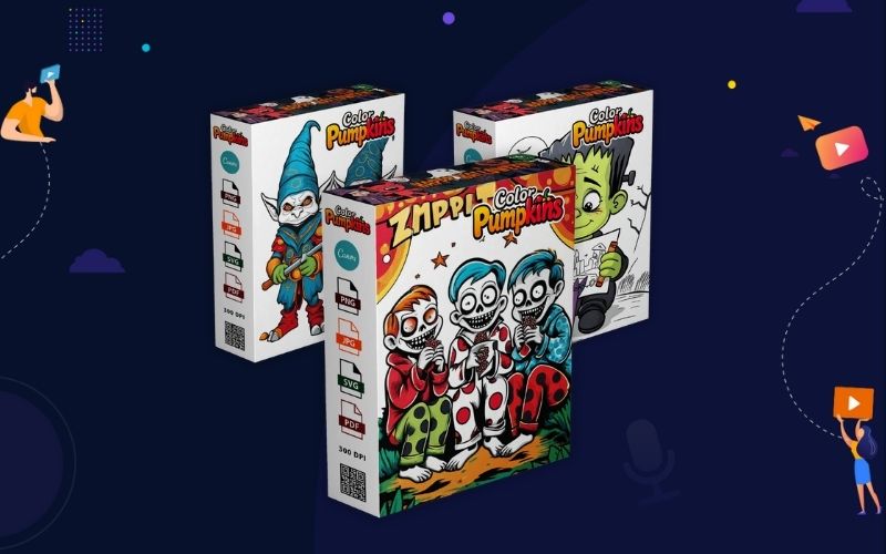 ColorPumpkins Coloring Pack