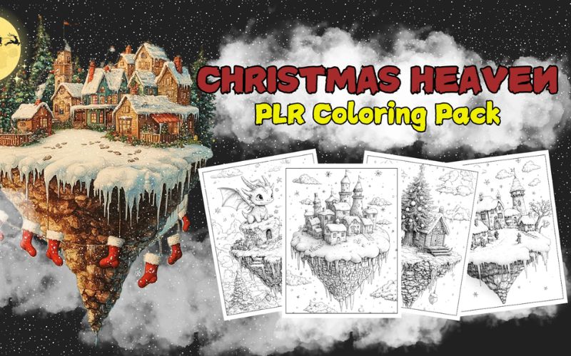 Christmas Heaven – PLR Coloring Pack